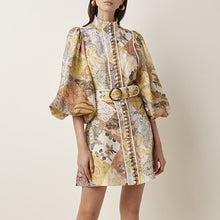 Load image into Gallery viewer, belt dress shirt female temperament