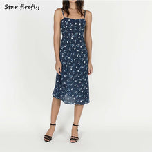 Load image into Gallery viewer, women dress print waist strap long dress
