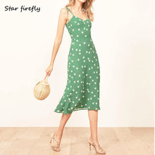 Load image into Gallery viewer, women long dress forgive color print sexy strap dress
