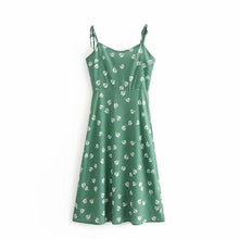 Load image into Gallery viewer, women long dress forgive color print sexy strap dress
